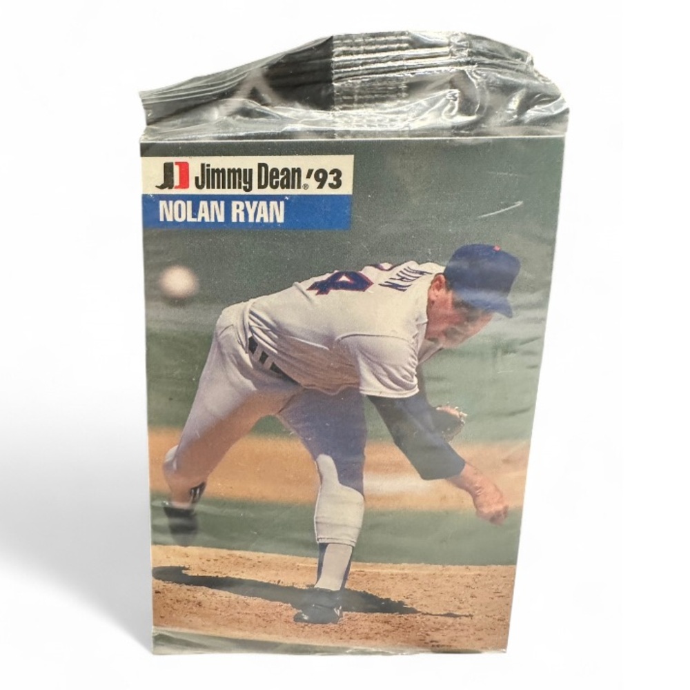 RARE
1993 MLB Jimmy Dean Pack w/ Nolan Ryan on Top | 3 Cards